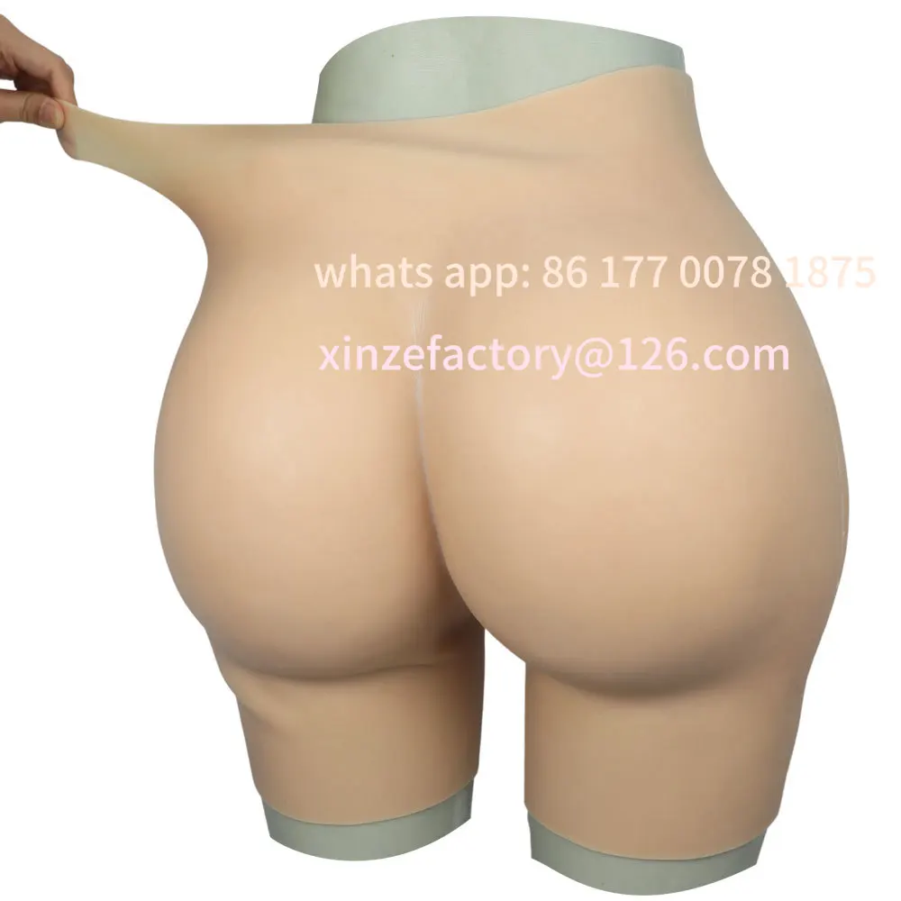 Customizable Woman Fake Sexy Underwear Buttock And Hips High Quality Silicone Female Bum Open Crotch Panties Fake Butt