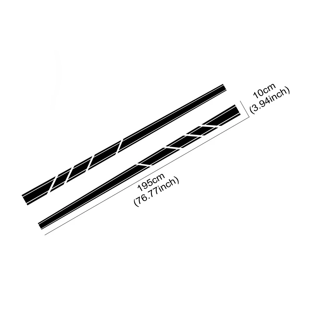 Car Racing Stripes Sticker Side Door Vinyl Decals Auto Accessories For Audi A3 8V 8P 8L 8Y S3 RS3 Sedan Sportback TFSI Limousine view 5