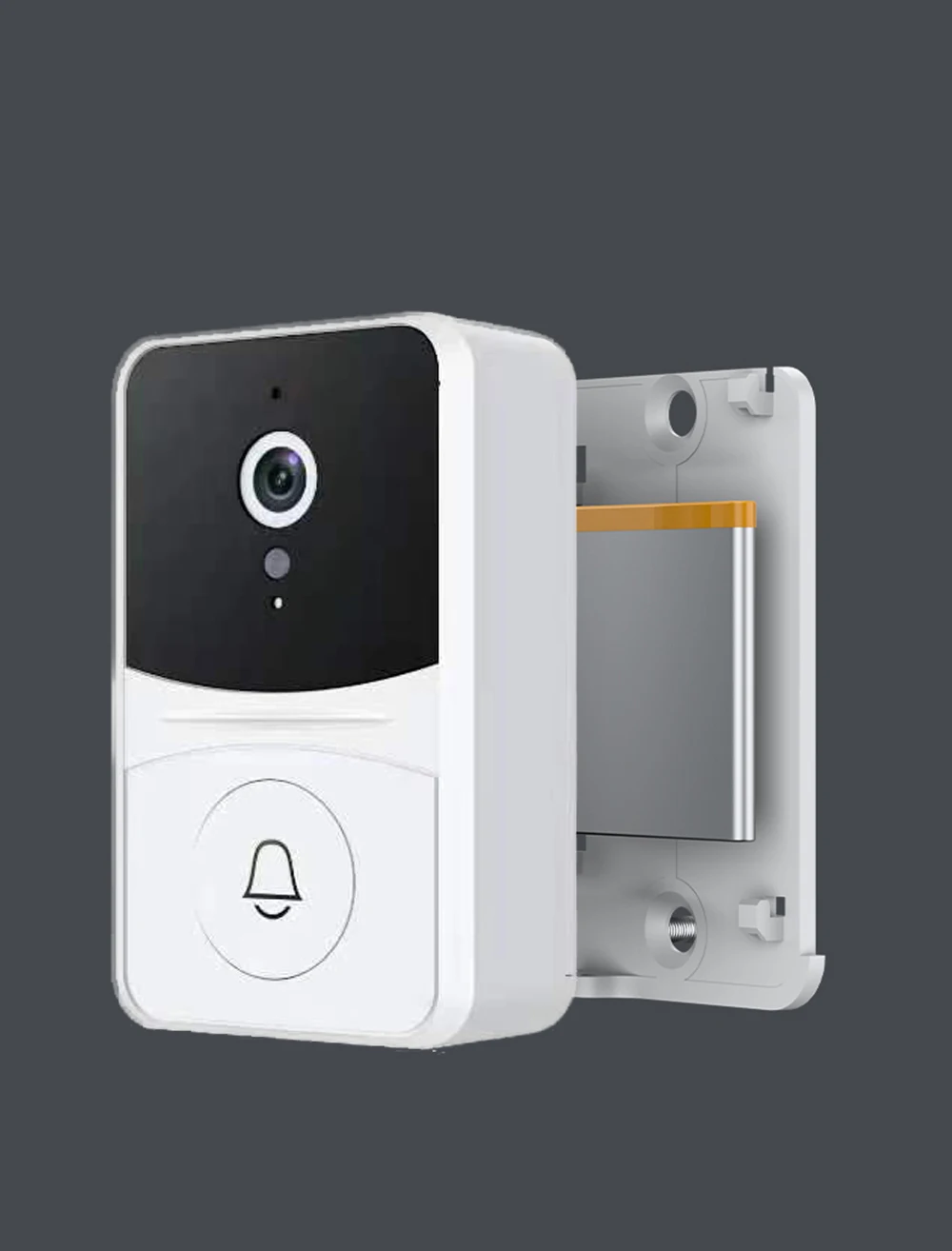 Tuya WiFi Video Doorbell สมาร์ทโฮมในร่มการรักษาความปลอดภัยกล้องสองทาง Intercom การมองเห็นได้ในเวลากลางคืนอัจฉริยะชาร์จได้ Life