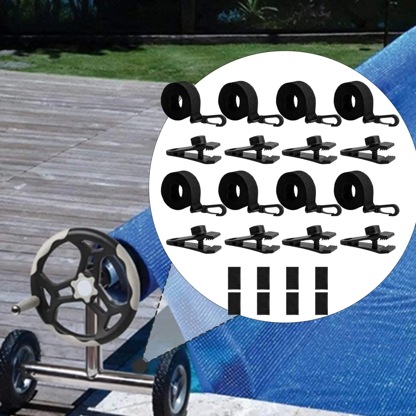 

8x комплект крепления катушки для солнечного покрытия для солнечного бассейна