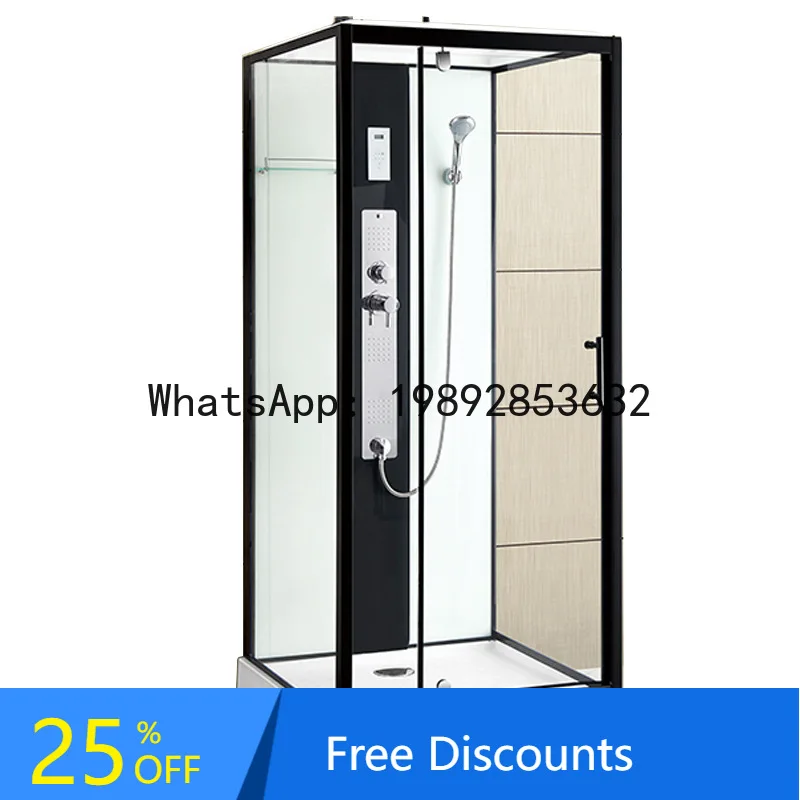 

CZ Square Shower Room Small Apartment Bathroom Tempered Glass Partition Integrated Bathroom Household Fully Enclosed