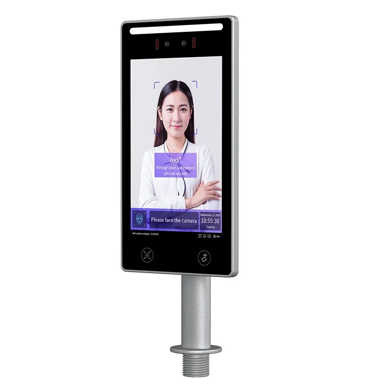 8-Inch TR608 Facial Access Control Attendance System All-in-One Swipe Card Face Recognition Machine Community School IP