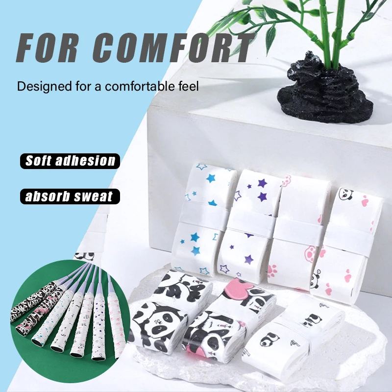 NPY موضة امتصاص العرق تنس الريشة شريط لحام الباندا مقاومة للاهتراء مضرب بدمنتون السيطرة التفاف Skidproof عرق الفرقة