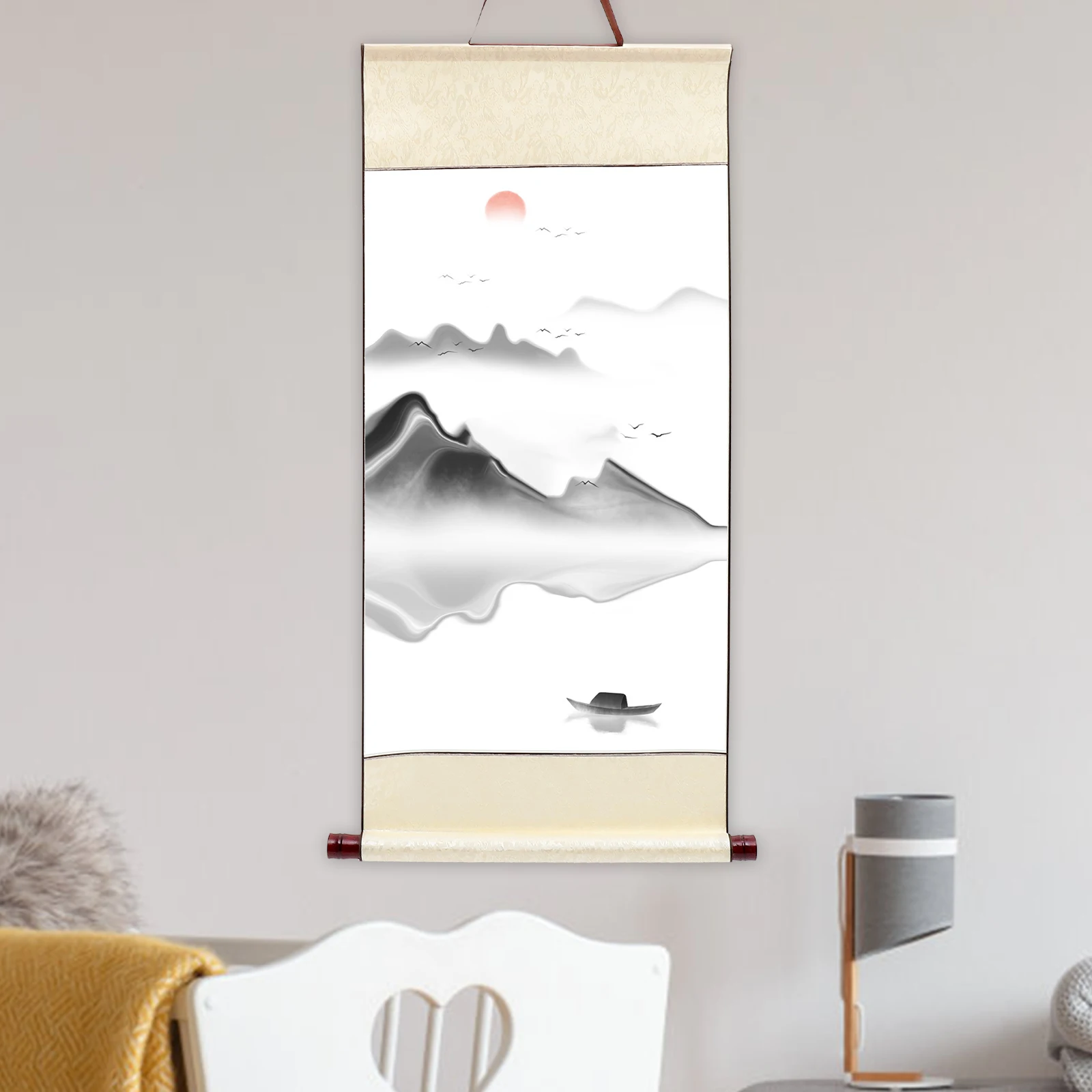 

Portable Blank Calligraphy Scroll Paper Durable Chinese Painting Writing Paper Home Office Wall Hanging Decoration Supply