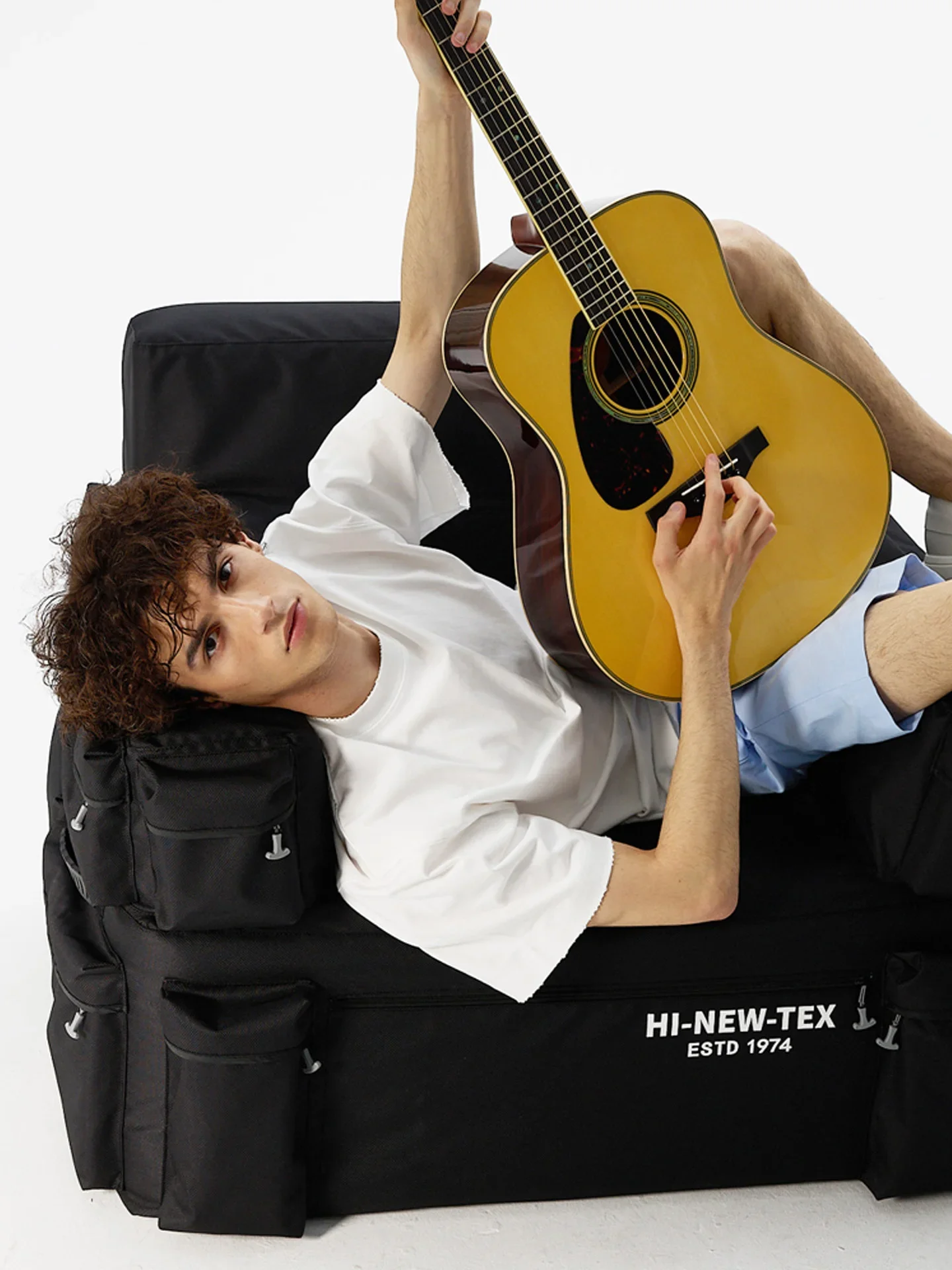 Inflatable sofa music festival single air inflatable pad household lazy recliner outdoor camping