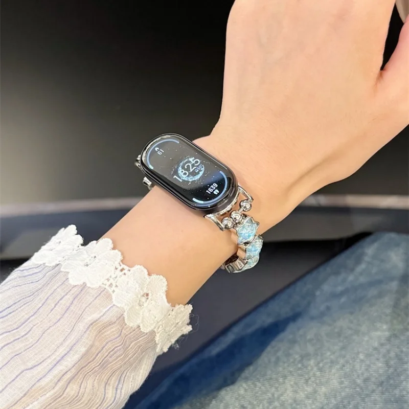 نجمة ألوان متدفقة مرنة مناسبة لـ Xiaomi Band 8Pro/9Pro، لـ Mi band 3/4/5/6/7,8/8NFC/9/9NFC/10/10NFC، لـ Redmi Watch5/4 #3