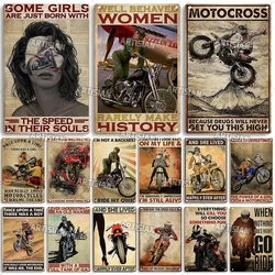 Artisian Riding Metal Plaque Motorcycle Tin Poster Motorbike Decorative Sign Wall Decor Garage Bar Pub Club Hotel Cafe Kitchen