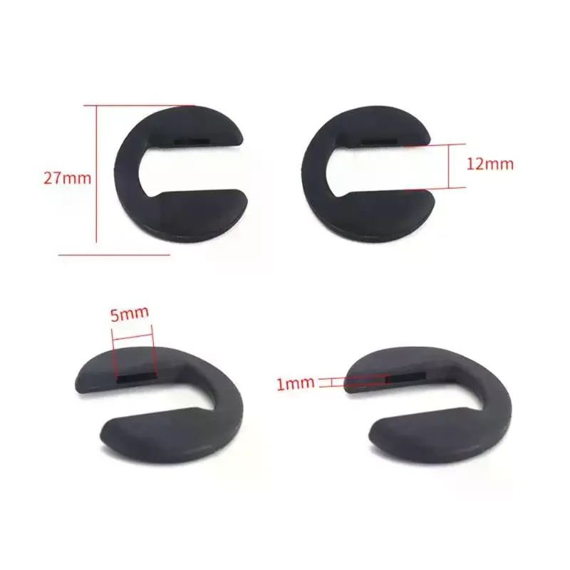 /HTF/Pcs Colorful U Shaped Silicone Conjoined Children's Eyeglass Soft Nose Pads For Glasses Anti-Slip Insert Nose Pad 5
