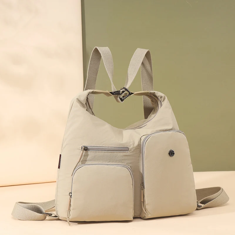 

2025 Multifunction Female Backpack Casual Shoulder Bags for Women High Capacity Nylon Cloth Backpacks for Girls Rucksack Mochila