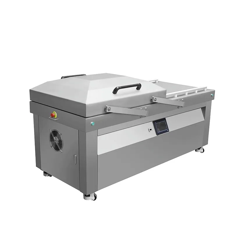 Automatic Double Chambers Vacuum Sealing  DZ-1000-G for High Volume Food Production Lines