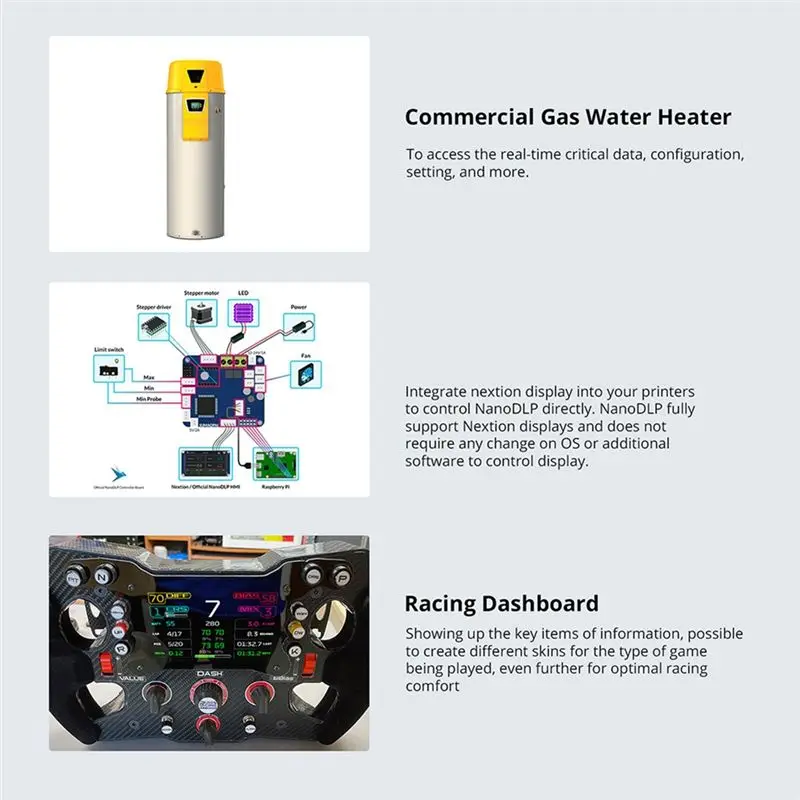 TOP! Nextion NX8048K050 5.0Inch Enhanced Series HMI Touch Display Intelligent USART UART Serial TFT LCD Screen Panel Module