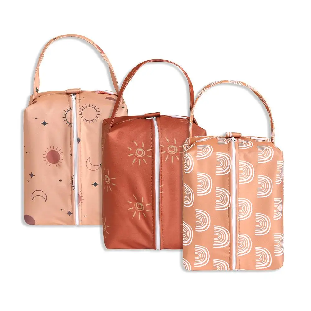 large-capacity-waterproof-diaper-storage-bag-portable-baby-outing-organizer-handheld-hanging-bag-mommy-bag-three-piece-set