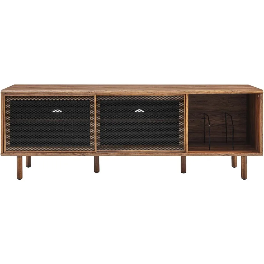 حامل تلفزيون MDF Particleboard لأجهزة التلفاز مقاس 65 بوصة مع سعة تخزين التسجيل #3