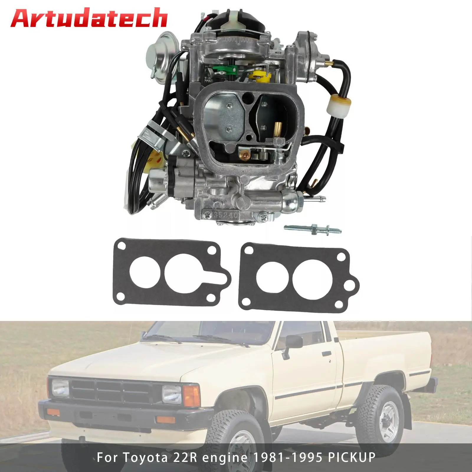 

Artudatech Carburetor Carb 21100-35520 For Toyota 22R engine 1981-1995 PICKUP Car Accessories