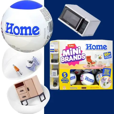 Zuru Mini marcas de juguetes, 5 Mini marcas sorpresa, juguetes en miniatura, caja ciega misteriosa, muebles originales para el hogar, regalos de navidad