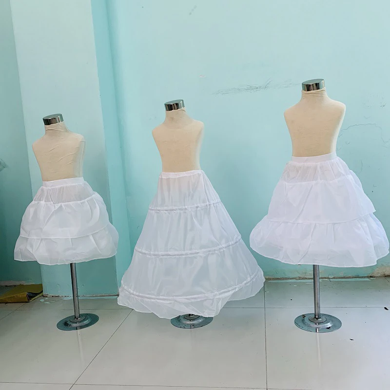 Girls' dress skirt support runway show Princess skirt support children's show host performance dress skirt support skirt support