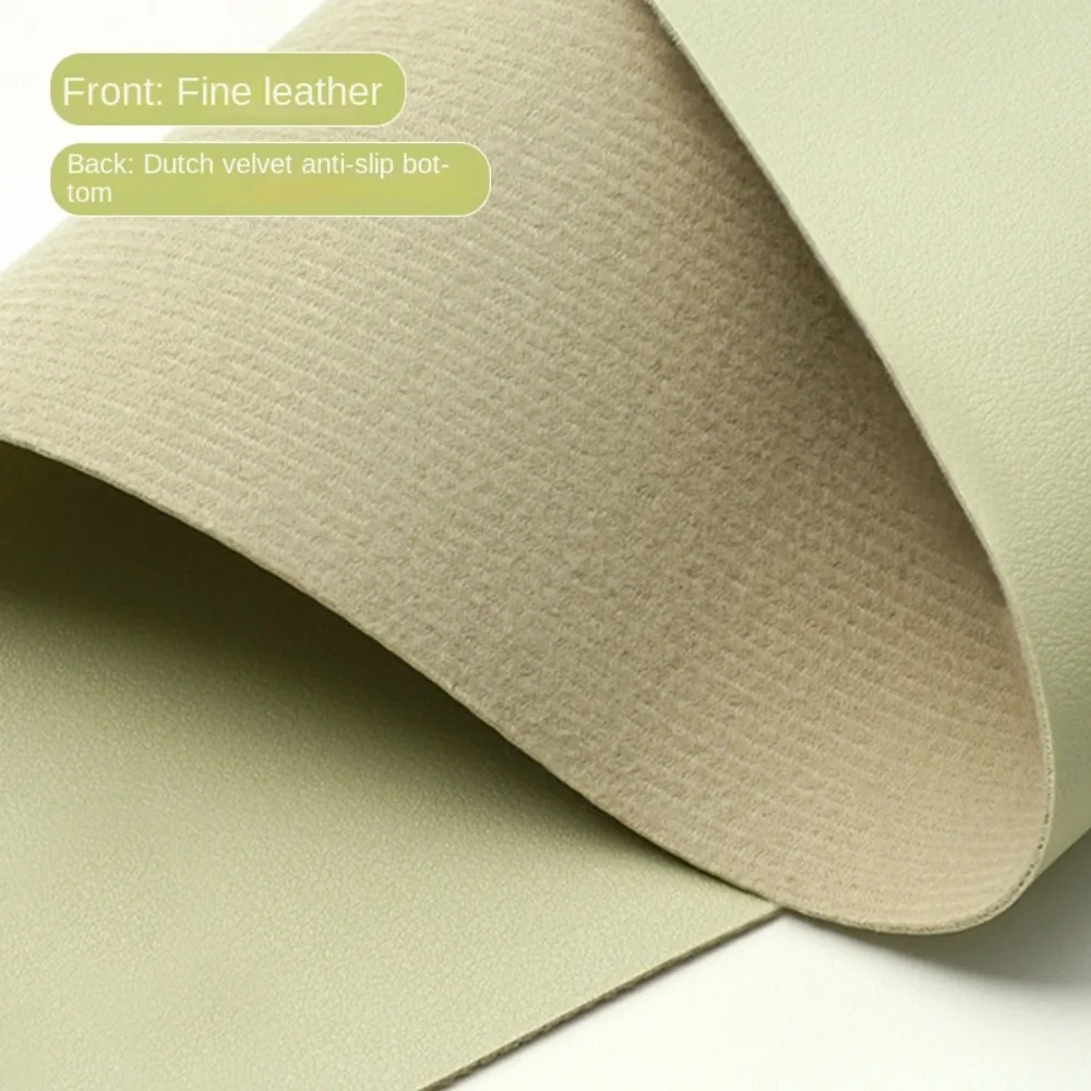 Новый защитный коврик для студенческого стола для глаз, маслостойкий кожаный коврик для журнального столика, однотонный нескользящий коврик для компьютерного стола