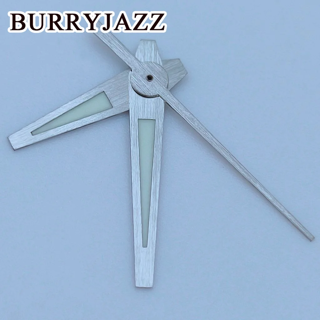 BURRYJAZZ Silver Gold Gun Color Rose Gold Watch Hands Luminous Hands Fit NH35 NH36 7S26 7S36 4R35 4R36 Movements