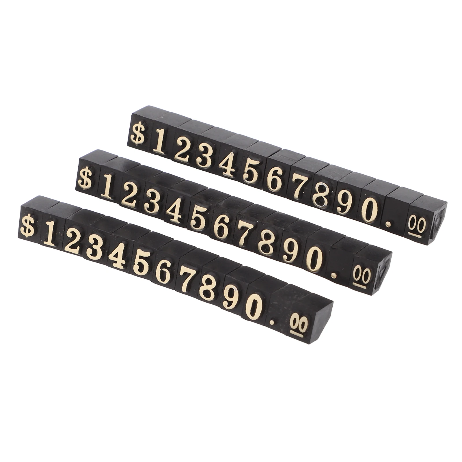 

3pcs Digital Price Display Cubes Adjustable Number Sticker Stand For Jewelry Retail Store Counters Supermarkets