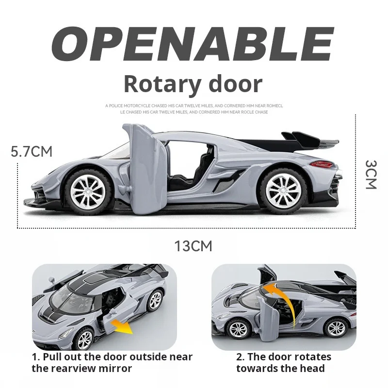 1:32 제스코 합금 자동차 모형 고정밀 다이캐스트 장난감 소리와 빛이 나는 풀백 자동차 장식용 장난감 어린이용