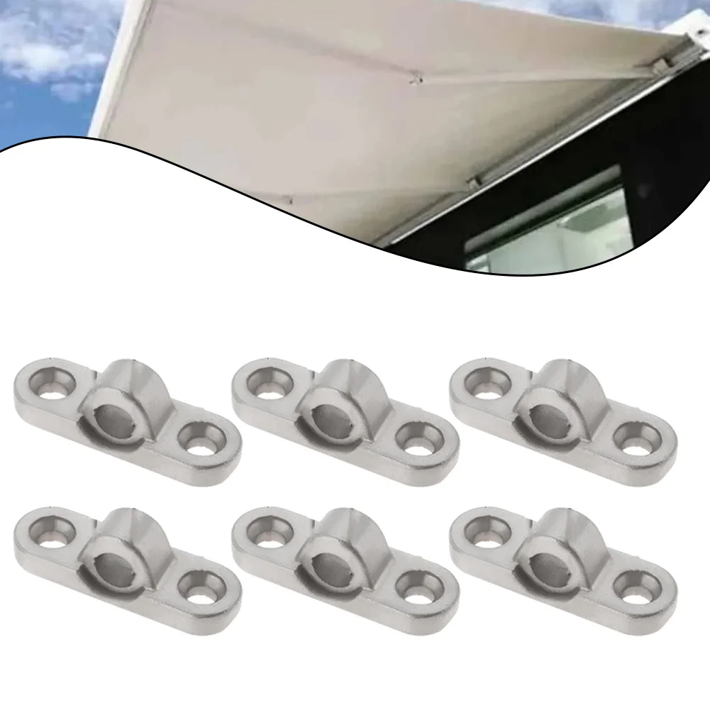 

6Pcs Stainless Steel Awning Eyelets Wall Eyelets For Caravan Motorhome Sunshade Easy Installation Car Accessories