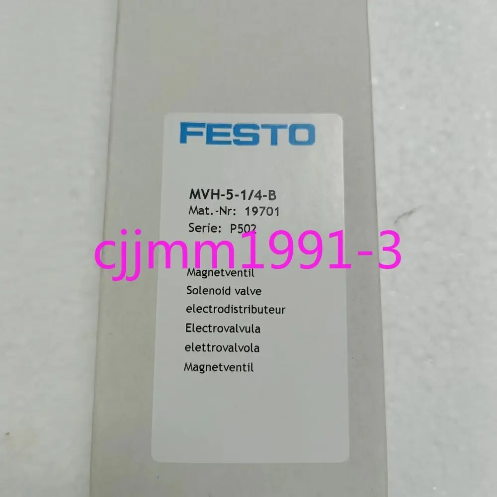 1PC NEW FESTO Solenoid valve MVH-5-1/4-B 19701