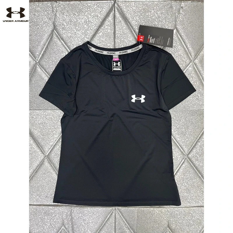 Under Armour Women's Ice Silk Quick Dry T-Shirt Cooling Breathable 4-Way Stretch Short Sleeve Casual Sports Summer Athletic Tops view 2