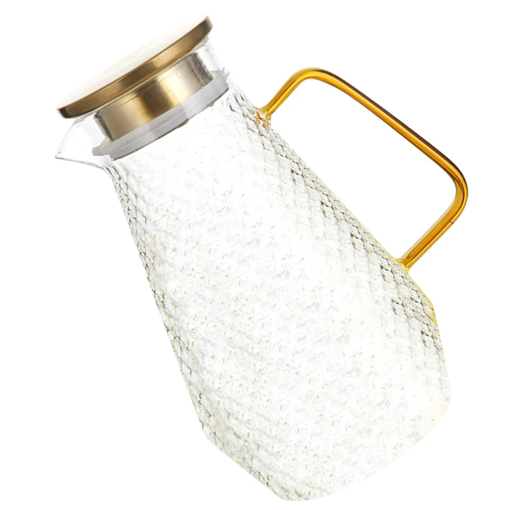 

Heat Resistant Cold Water Kettle Large Capacity Glass Pitcher Household Beverage Pot Suitable for Juice Tea Milk Wine