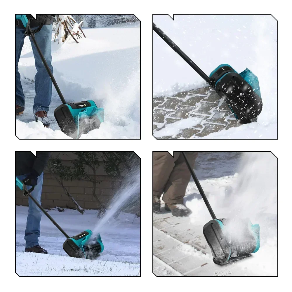 NEWBENY Electric Foldable Snowplow Cordless Efficient Snow Sweeper Snow Shovel Clean Street Courtyard For Makita 18V-21V Battery