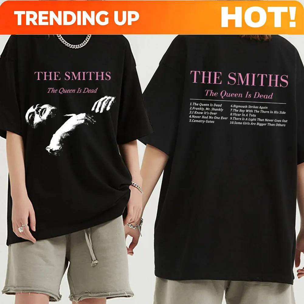 The Smiths The Queen Is Dead T Shirt 1980's Indie, Morrissey Oversized T-shirt Vintage Punk Rock Band T-shirts Streetwear Unisex