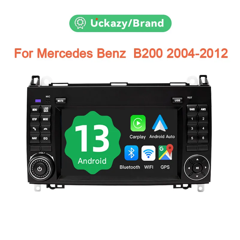 AutoRadio 2 Din Android 13 For Mercedes Benz B200 Sprinter W906 Vito W639 Viano B Class W169 W245W209 Multimedia Screen Carplay