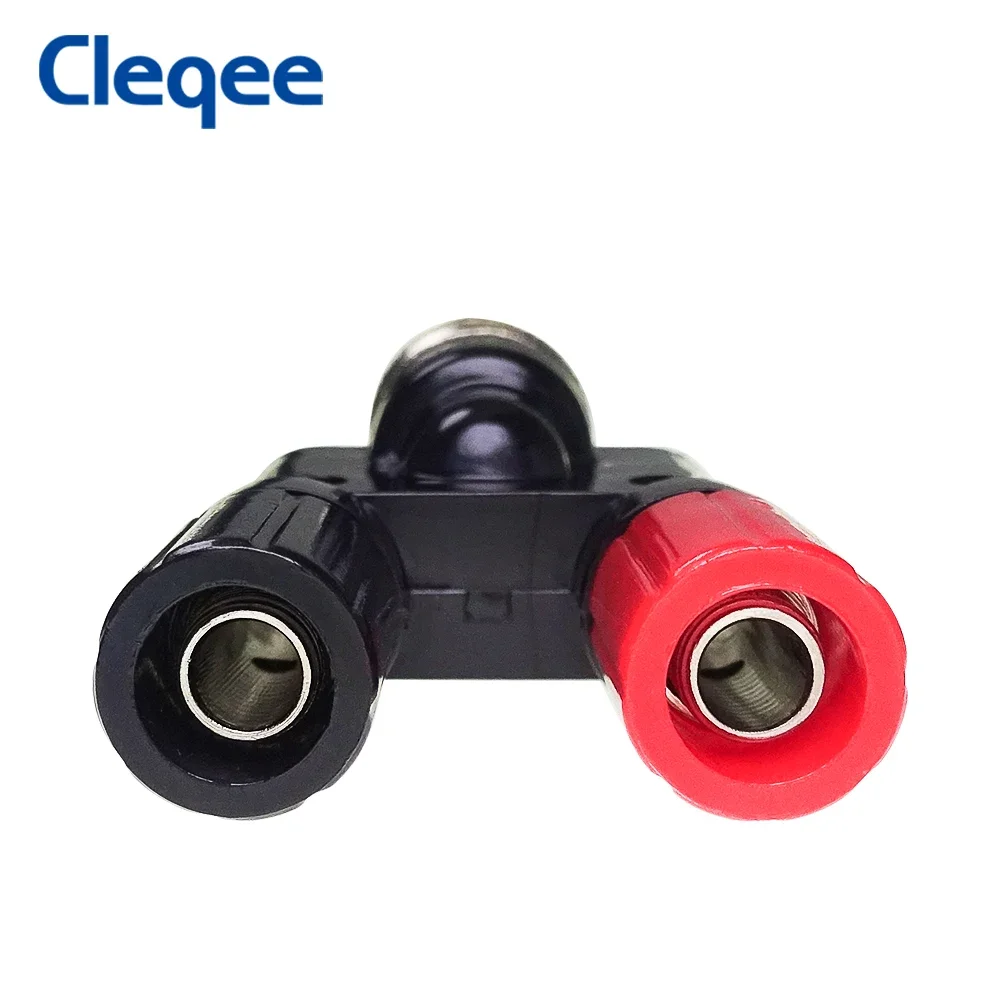Cleqee P7009 BNC maschio a banana femmina doppio connettore jack da 4 mm Q9 adattatore RF coassiale di alta qualità