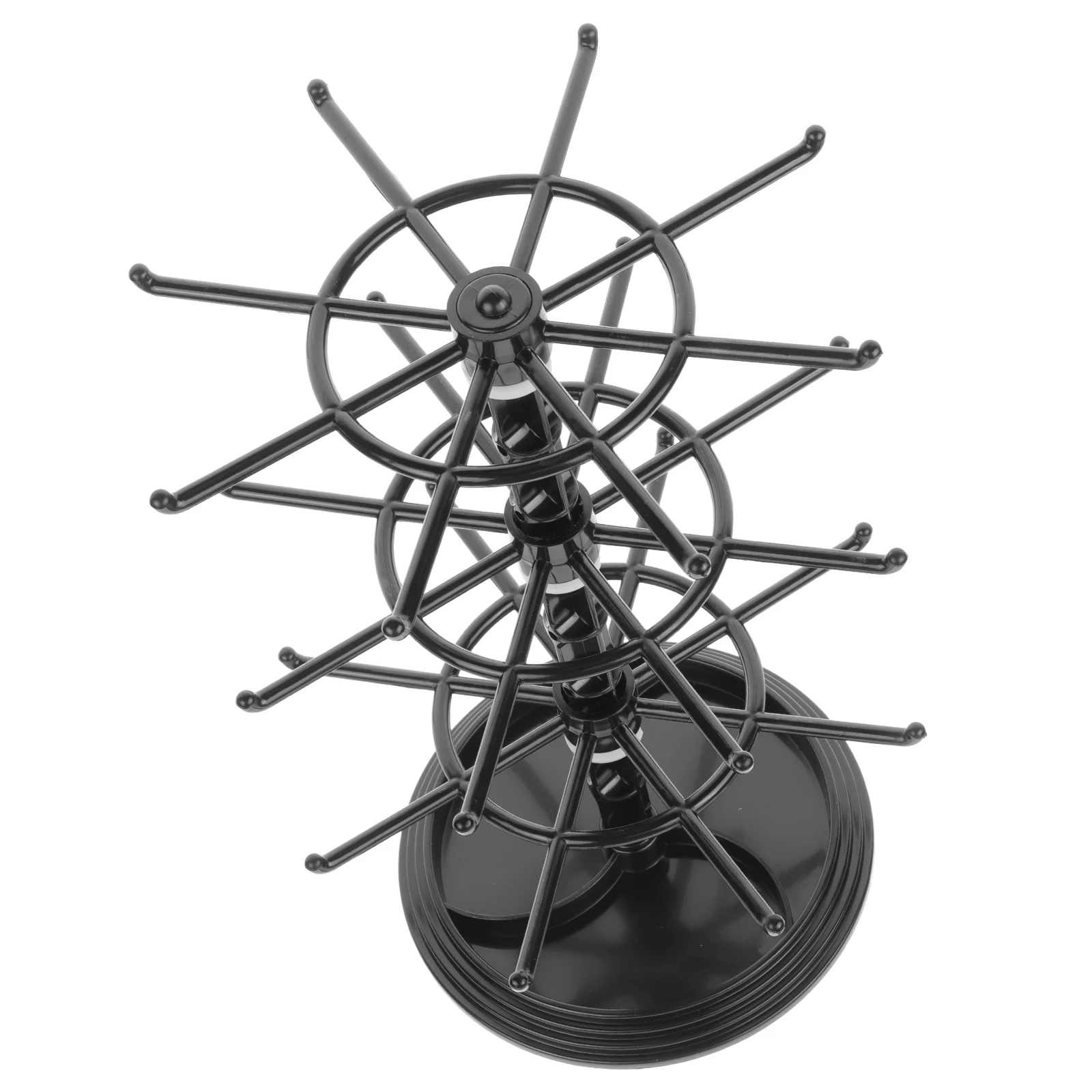 

Earring Storage Rack 3 Layers Black Metal Jewelry ganizer St for Necklace Bracelet Home Supplies Anti Tangle Easy Accessory