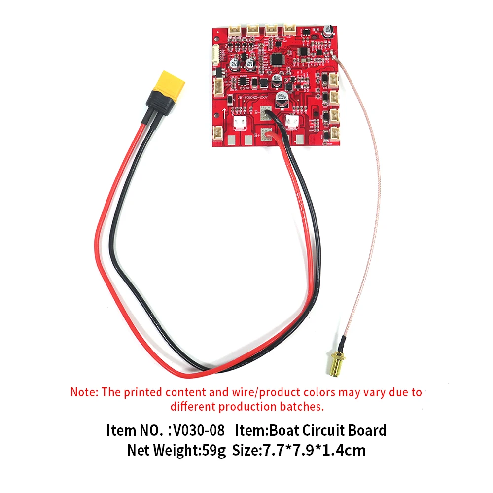 Flytec-Juego de placa de circuito de repuesto Original oficial V030/V080, juego de placa de transmisión receptora para barco de cebo de pesca GPS de 12V