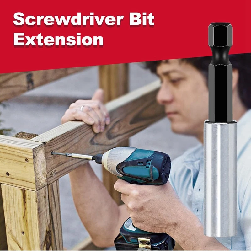 N99R-9Pc-Screwdriver-Bit-Holders,-Extension-Socket-Drill-Bit-Magnetic-Holder-Hex-Shank-Quick-Change-Drill-Bit-Guide