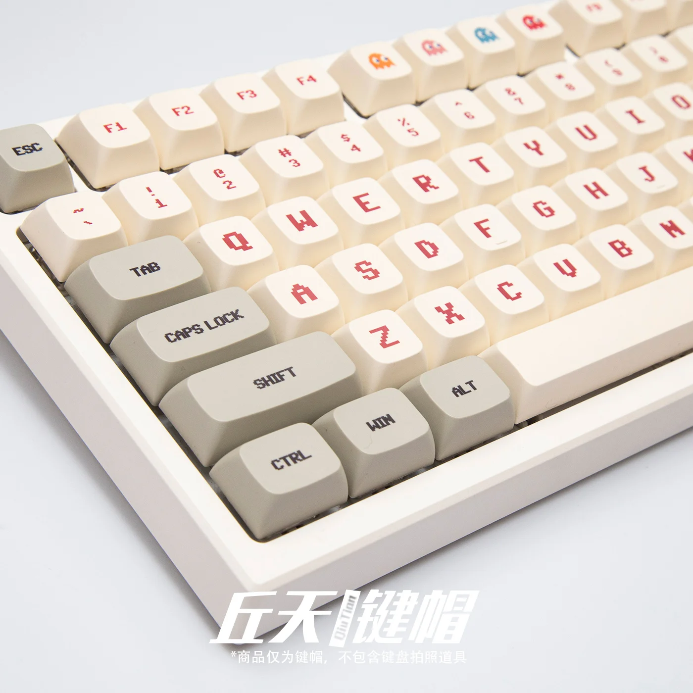 Imagem -04 - Máquina Vermelha e Branca Keycaps Xda Estilo Retro Pbt Video Game Ikbc Ningzhi 61 64 84 87 980 104