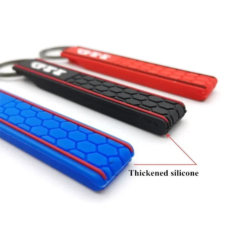 For VW GTD GTI GOLF 5 6 7 MK4 MK5 MK6 MK7 Keychain Keyring Soft Hand Car Logo Silicone Key Chain Ring Key Holder