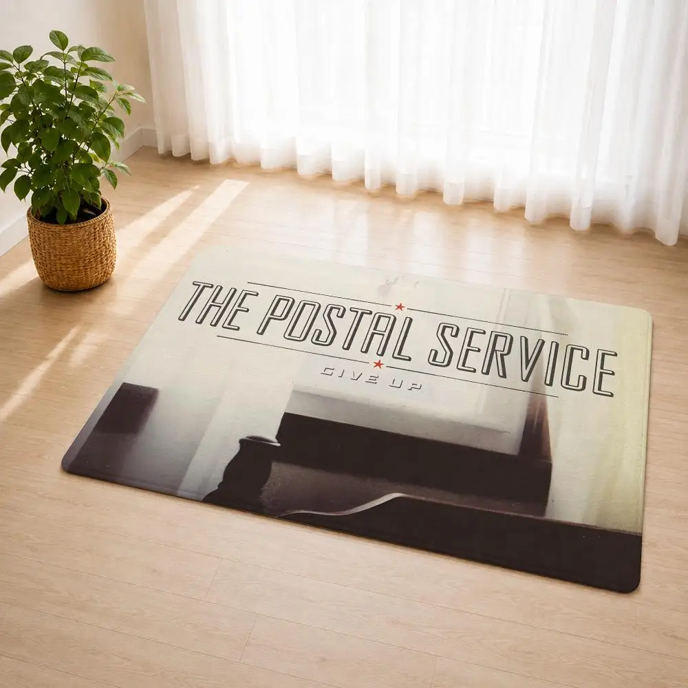 THE P-POSTAL SERVICE Rock Band Floor Mat Flannel Rug Soft Non Slip Door Mat For Bathroom Bedroom Kitchen Living Room Home Decor