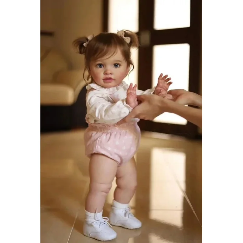 Yaxi Already Painted Finished Doll Reborn Toddler Huge Baby Size Popular Lifelike Soft Touch 3D Skin Art Doll