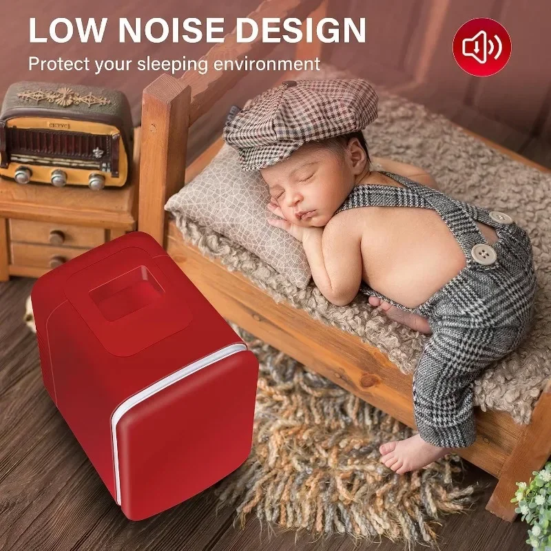 Simple Deluxe Mini Fridge Portable Cooler & Warmer Freon-Free Small Refrigerator Provide Compact Storage Cosmetics