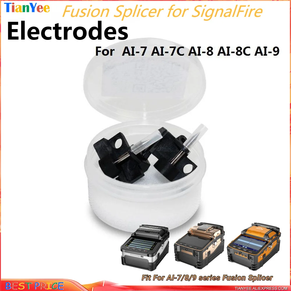 Imagem -02 - Signalfire Fibra Óptica Fusion Splicer Machine Argélia Especial Ai7 Ai-7c Ai-7v Ai8 Ai9c Eletrodos