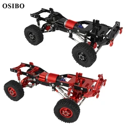 Metal Assembled Frame Chassis Axle Gearbox Pull Rod Set Parts Accessories Whole Upgrade For WPL C14 C24 1/16 RC Car