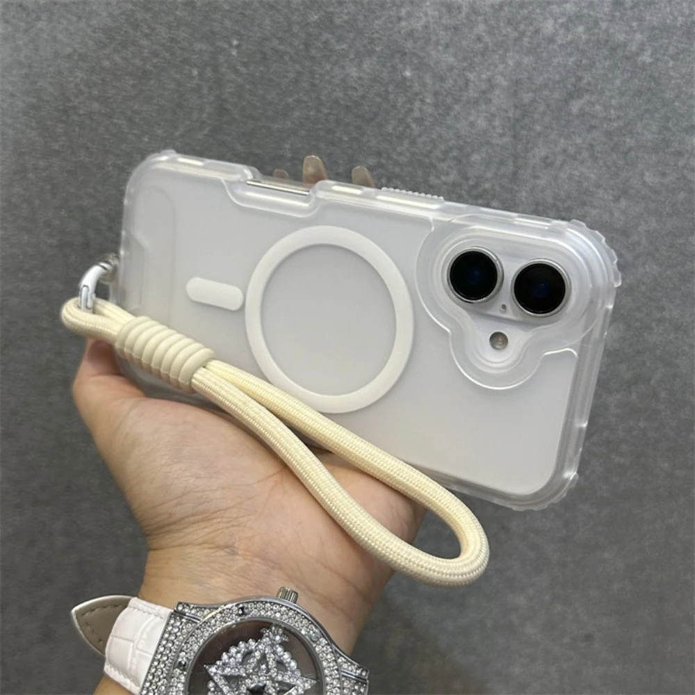For iPhone 17 Pro Max Case White Skin Feel Magnetic Thick Triple Layer Premium Compatible with iPhone 16 15 14 13 12 11 view 3