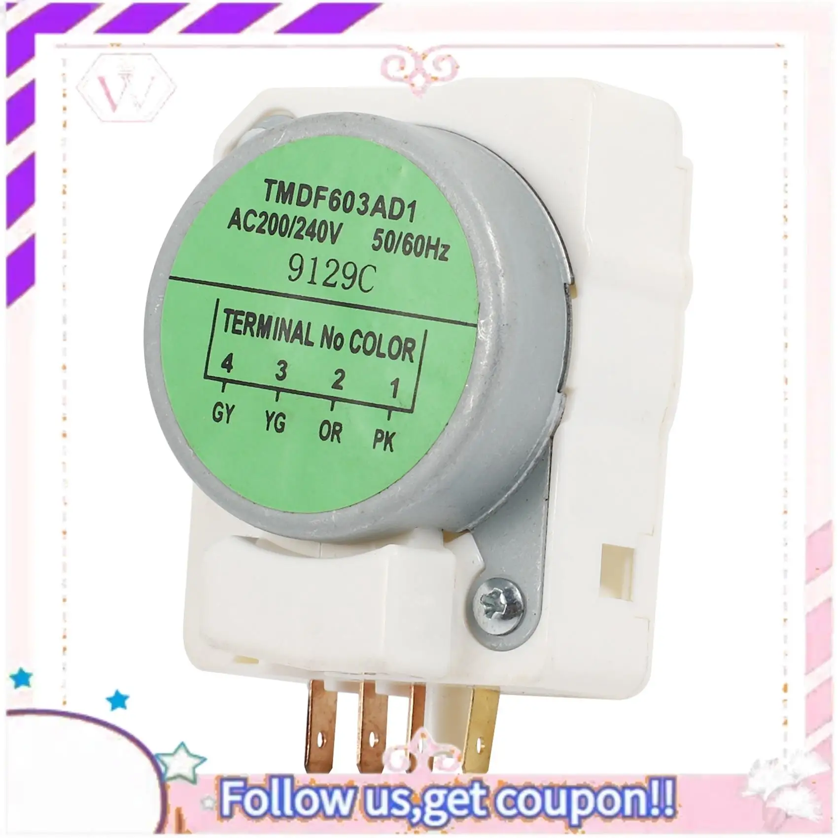 مؤقت إزالة الجليد الميكانيكي المتين لأجزاء الثلاجة TMDF603AD1 مؤقت إزالة الجليد للثلاجة