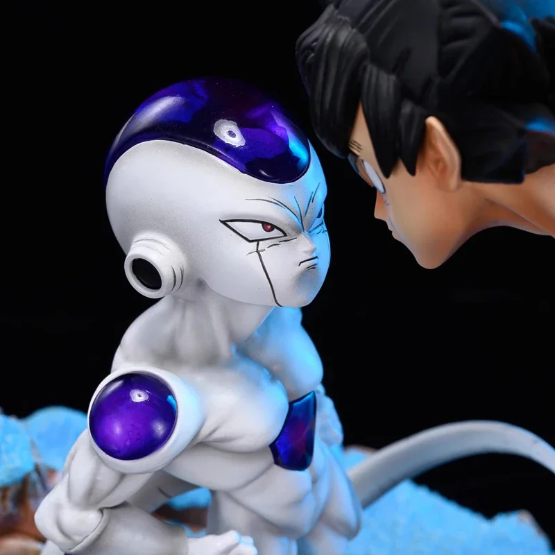 14 سنتيمتر لعبة دراغون بول Z غوكو فريزا أنيمي الشكل سون جوكو مقابل فريزا بولي كلوريد الفينيل نموذج تمثال دمية جمع الديكور الحلي اللعب هدية