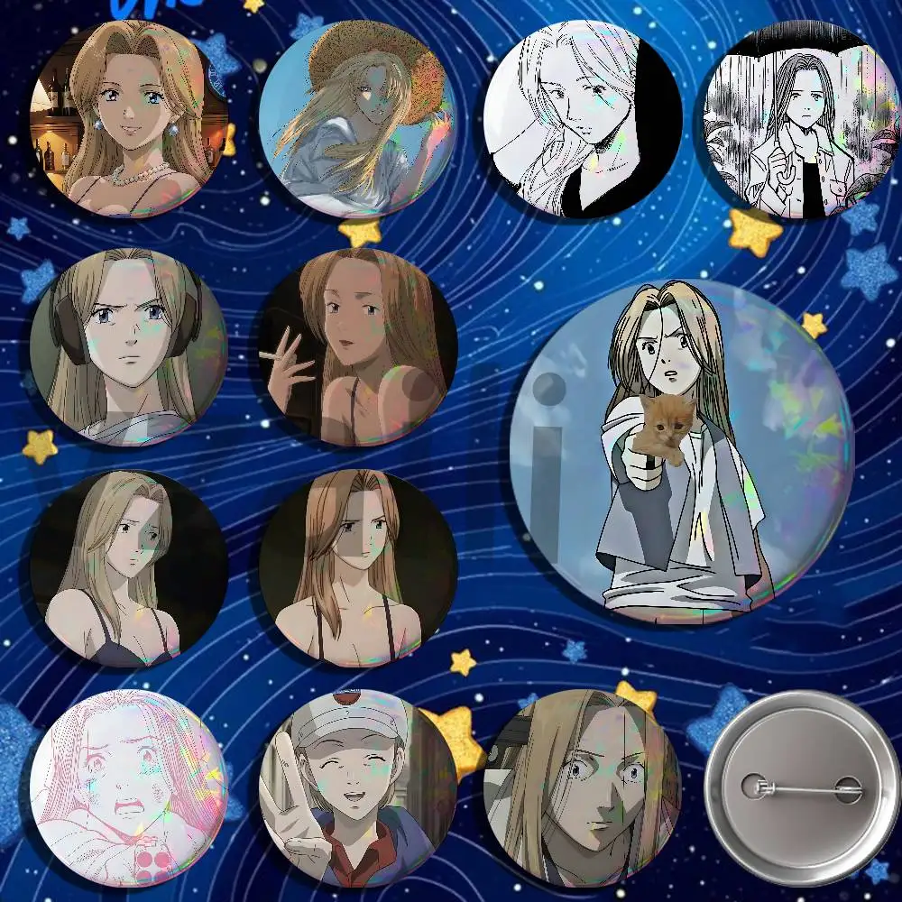 M-MONSTER Nina Fortner Button Pin Single Pack Anime Merch for Ita Bags Badge Collectible Buttons TH