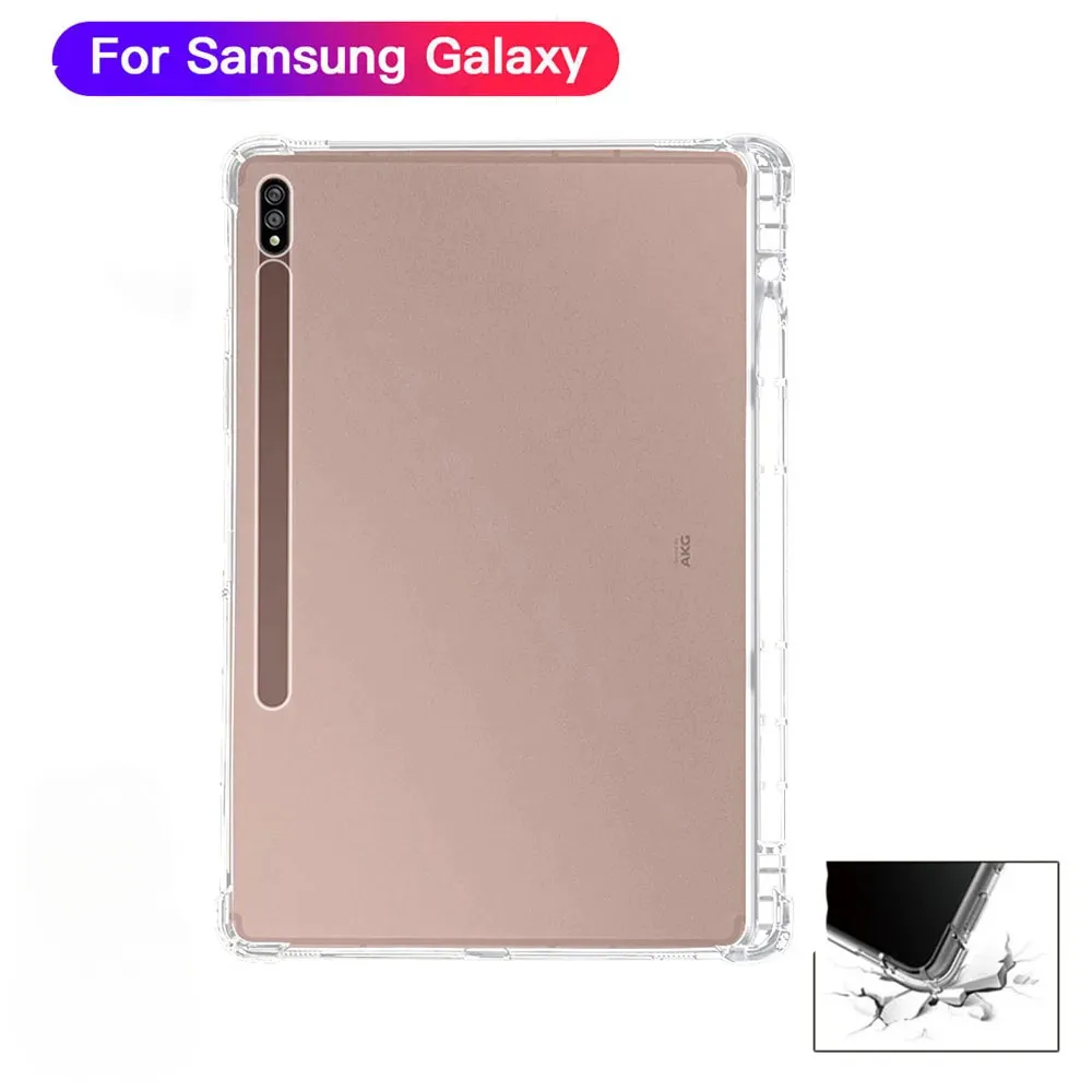 

TPU Case for Samsung Galaxy Tab S10 Plus s10+ 12.4" 2024 S10 Ultra 14.6 inch SM-X920 X926 Anti-fall Clear Transparent Shell