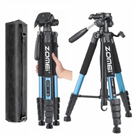 187cm/73.6in 360° Rotate Phone Photography Stand Zomei Heavy Duty  Tripod for Professional Camera Tripod for Horizontal Shooting