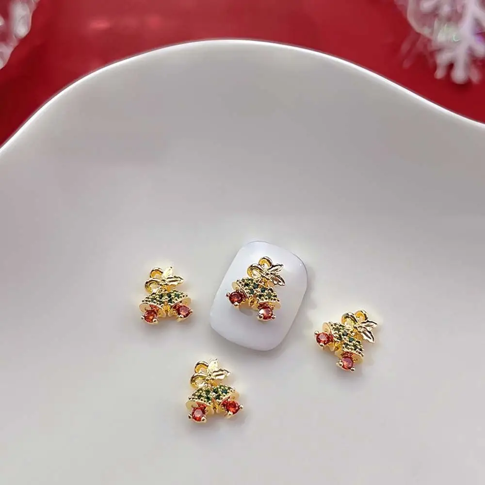 Santa Claus Zircon Nail Ornament 3D Nail Jewelry Christmas Nail Drills Christmas Nail Decorations Snowflake Nail Rhinestones