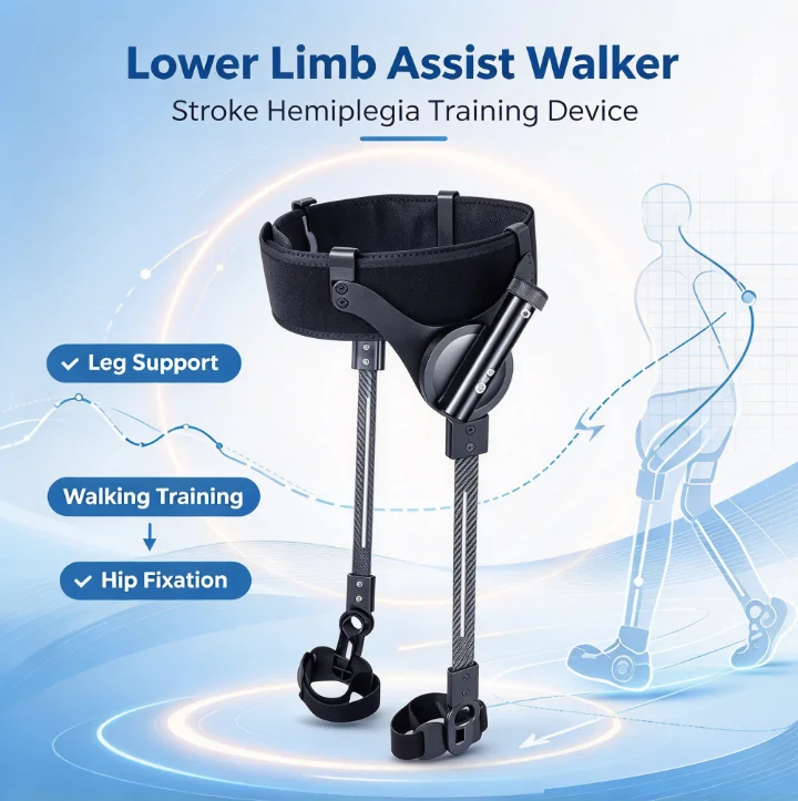 Stroke Hemiplegia Rehabilitation Leg Training Equipment Lower Limb Walking Aid Assist Gait Recovery Exercise Pedal Foot Strap Su